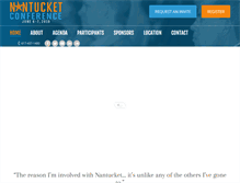 Tablet Screenshot of nantucketconference.com